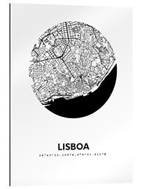 Gallery print City map of Lisbon