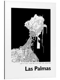 Magnettafel Stadtplan von La Palmas
