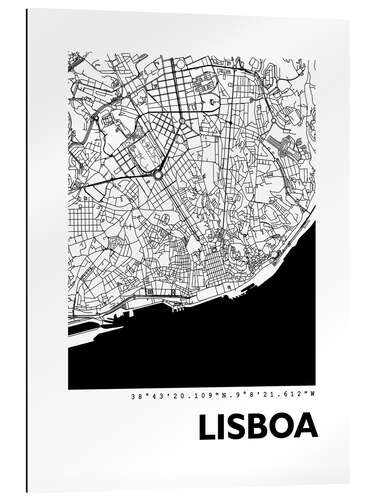 Gallery print City map of Lisbon