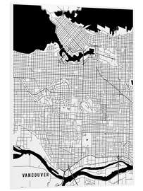 Bilde på skumplate Vancouver Canada Map