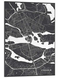 Gallery print Stockholm Sweden Map