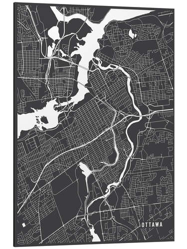 Obraz na aluminium Ottawa Canada Map