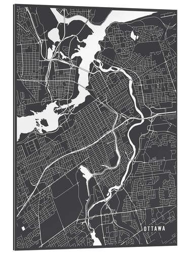 Gallery print Ottawa Canada Map