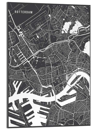 Gallery print Rotterdam Netherlands Map