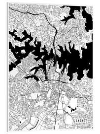 Gallery print Sydney Australia Map