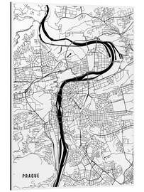 Magnettafel Prag Tschechien Karte