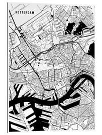 Gallery print Rotterdam Netherlands Map