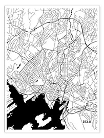 Tableau  Oslo Norway Map - Main Street Maps