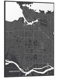 Magnettafel Vancouver Kanada Karte