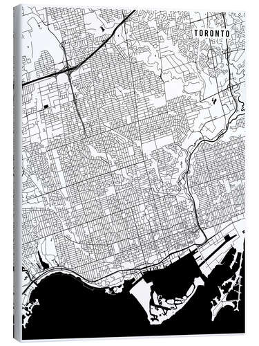 Canvas print Toronto Canada Map