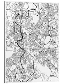 Alubild ROM ITALIEN MAP