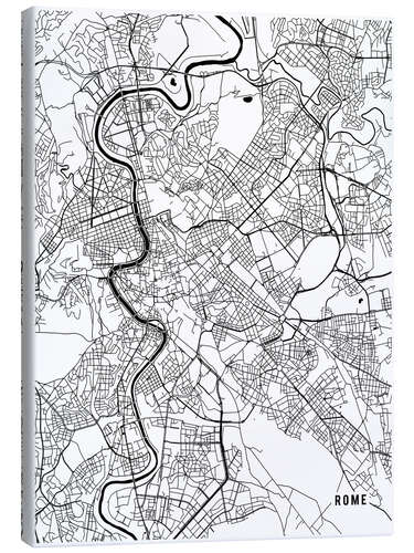 Leinwandbild ROM ITALIEN MAP