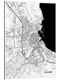 Magnettafel Palermo Italien Karte