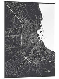 Gallery print Palermo Italy Map