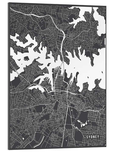 Gallery print Sydney Australia Map