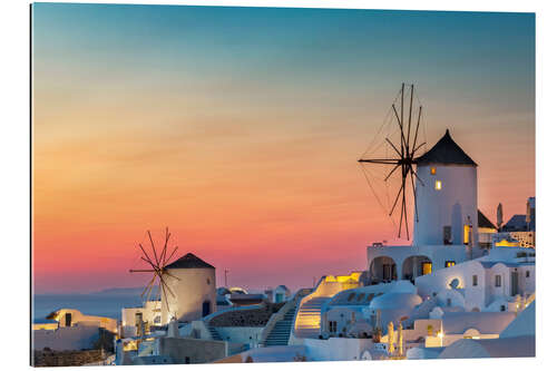 Gallery print Santorini sunset