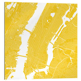 Gallery print City map of New York, yellow