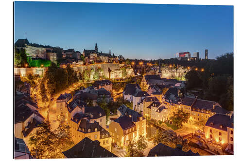 Gallery print Luxembourg at night