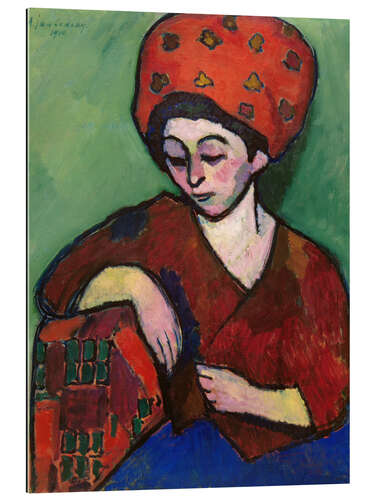 Gallery print Helene with Colored Turban