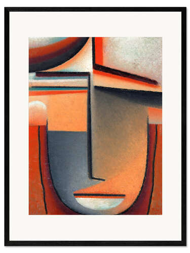 Innrammet kunsttrykk Abstract head, tragedy
