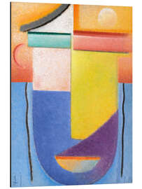 Magnettafel Abstrakter Kopf - Wasser und Licht