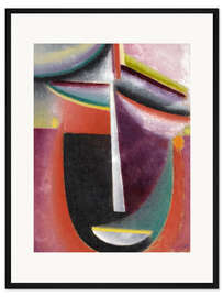 Gerahmter Kunstdruck Abstrakter Kopf, Mysterium