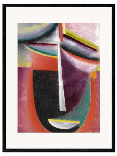 Framed art print Abstract head, mystery
