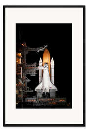 Gerahmter Kunstdruck Space Shuttle Atlantis