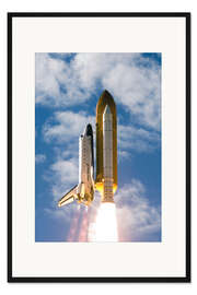 Gerahmter Kunstdruck Space Shuttle Atlantis