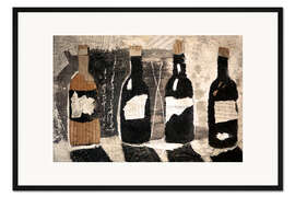 Gerahmter Kunstdruck Vino