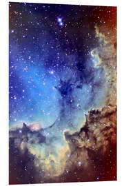 Foam board print NGC 7380 Emission Nebula in Cepheus