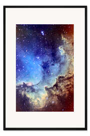 Gerahmter Kunstdruck NGC 7380 Emissionsnebel im Cepheus