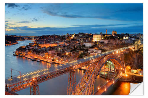 Selvklebende plakat Porto, Portugal