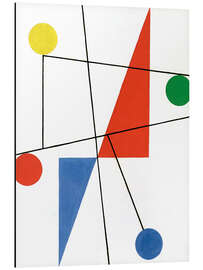 Magnettafel Komposition mit Punkten und Linien