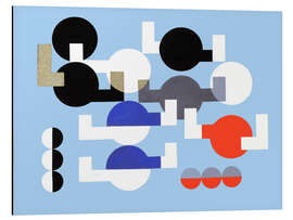 Magnettafel Komposition der Kreise und überlappende Winkel