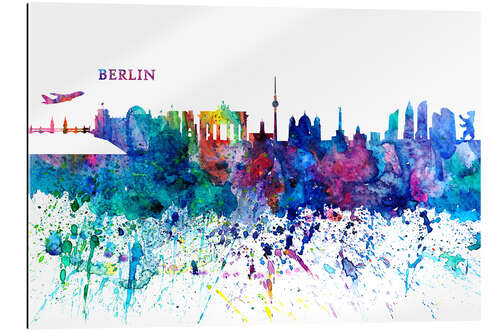 Galleriprint Skyline BERLIN Colorful Silhouette PL