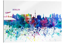 Gallery print Skyline BERLIN Colorful Silhouette PL