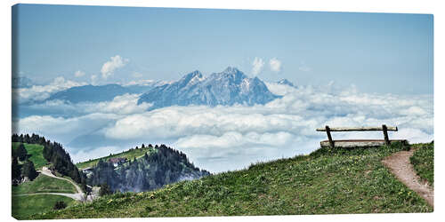 Tableau sur toile Mont Rigi - Si près du ciel