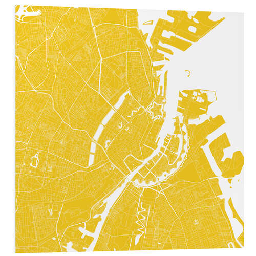 PVC-taulu City map of Copenhagen II