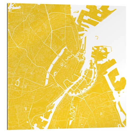 Gallery print City map of Copenhagen II