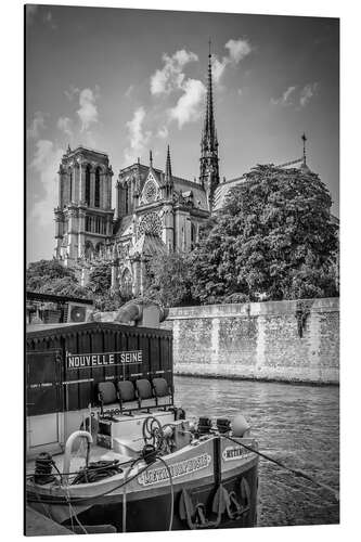 Aluminiumsbilde Katedralen Notre-Dame de Paris ved Seinen