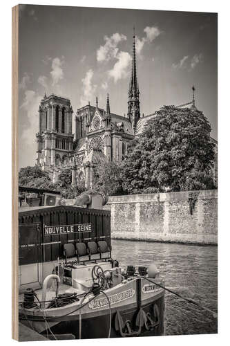 Puutaulu Notre Dame & River Seine, Paris