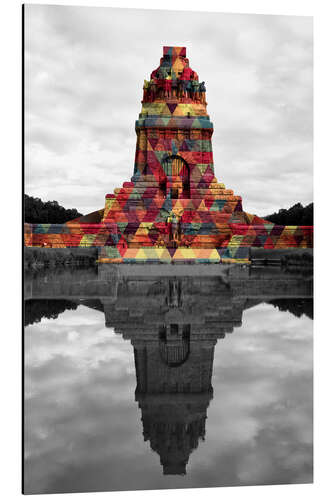 Aluminium print Monument to the battle of the nations Colour Pop