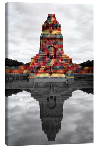 Canvastavla Monument to the battle of the nations Colour Pop