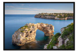 Gerahmter Kunstdruck Es Pontàs, Felsentor auf Mallorca