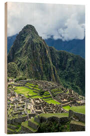 Holzbild Machu Picchu