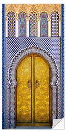 Selvklebende plakat Decorated door of the royal palace