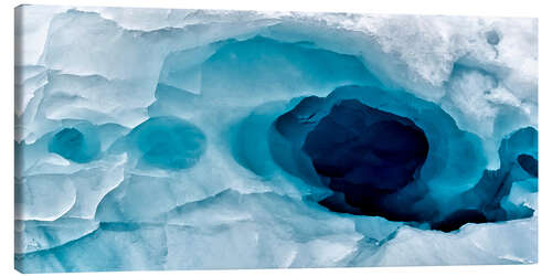 Canvas-taulu Pattern in the frozen ice