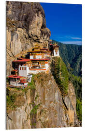 Aluminium print Taktshang monastery Bhutan