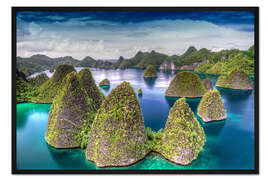 Gerahmter Kunstdruck Raja Ampat in Indonesien